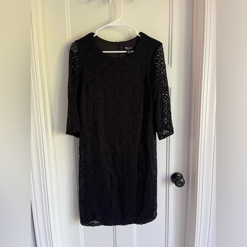 RN Studio Black Lace Dress